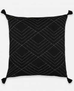 Anchal Tilt Throw Pillow - Charcoal