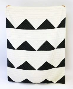 Anchal Triangle Throw Quilt - Charcoal