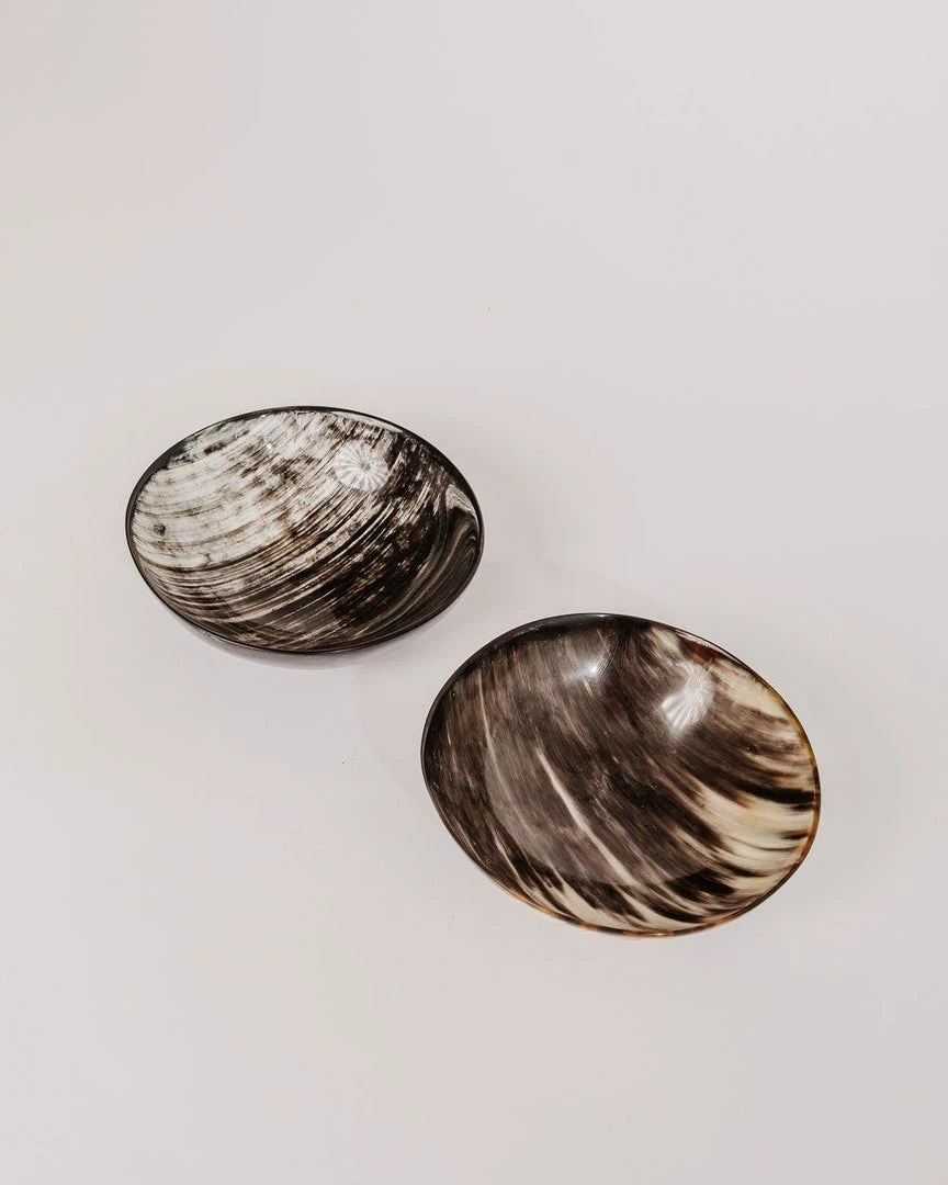 August Sage Ankole Horn Bowl -Dark Kitchen + Dining 3 August Sage Ankole Horn Bowl -Dark Kitchen + Dining