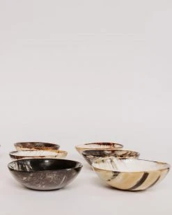 August Sage Ankole Horn Bowl -Dark Kitchen + Dining 15 August Sage Ankole Horn Bowl -Dark Kitchen + Dining