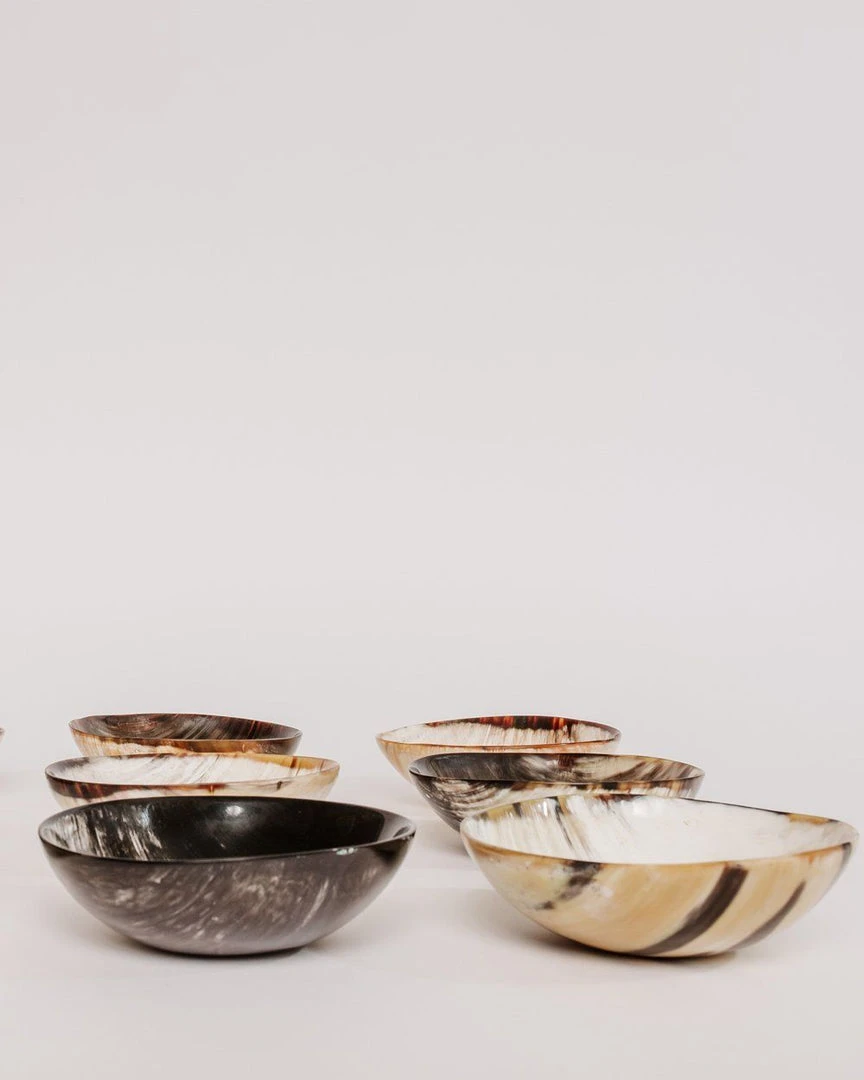 August Sage Ankole Horn Bowl -Dark Kitchen + Dining 8 August Sage Ankole Horn Bowl -Dark Kitchen + Dining