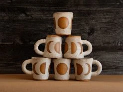 Anne Gates Studio Lunar Phase Ceramic Mug Drinkware
