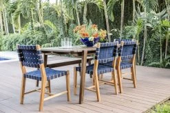 Masaya & Co. Apanas Slatted Top Outdoor Dining Table Furniture