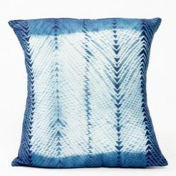 Studio Variously Ara Silk Throw Pillow - Indigo