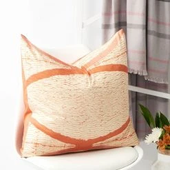 Studio Variously Home Goods Arc Silk Throw Pillow - Coral