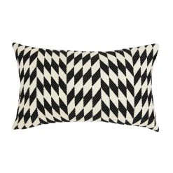 Archive New York Home Goods Almolonga Lumbar Pillow - Black Diamond