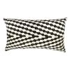 Archive New York Home Goods Almolonga Zig Zag Lumbar Pillow - Black 2 Archive New York Home Goods Almolonga Zig Zag Lumbar Pillow - Black
