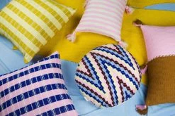 Archive New York Home Goods Antigua Lumbar Pillow - Baby Pink Striped