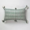 Archive New York Home Goods Antigua Lumbar Pillow - Dusty Green Striped