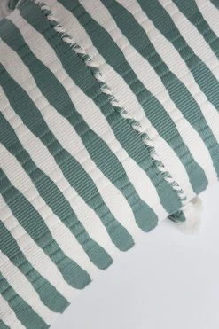 Archive New York Home Goods Antigua Lumbar Pillow - Dusty Green Striped