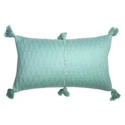 Archive New York Home Goods Antigua Lumbar Pillow - Faded Aqua