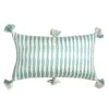 Archive New York Antigua Lumbar Pillow - Faded Aqua Striped 1 Archive New York Antigua Lumbar Pillow - Faded Aqua Striped