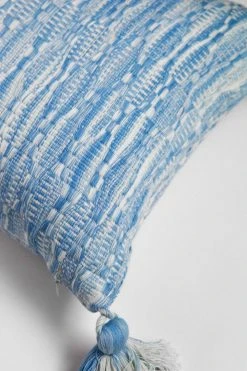 Archive New York Home Goods Antigua Lumbar Pillow - Ocean Blue Tie Dye