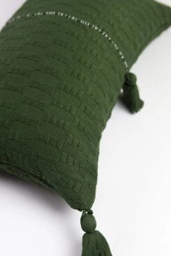 Archive New York Antigua Lumbar Pillow - Olive