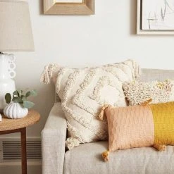 Archive New York Home Goods Antigua Lumbar Pillow - Peach + Ochre 8 Archive New York Home Goods Antigua Lumbar Pillow - Peach + Ochre