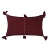 Archive New York Antigua Lumbar Pillow - Burgundy