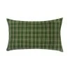 Archive New York Chiapas Plaid Lumbar Pillow - Forest Green