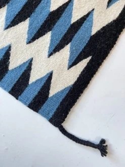 Archive New York Home Goods Teo Wool Rug - Blue + Black