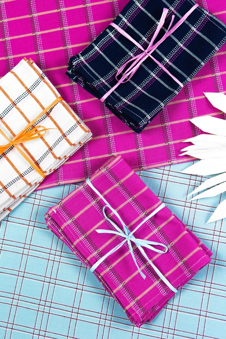 Archive New York San Lucas Plaid Cocktail Napkin Set 4 Archive New York San Lucas Plaid Cocktail Napkin Set