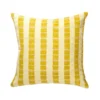 Archive New York Santiago Grid Throw Pillow - Butter Yellow