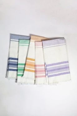 Archive New York Home Goods White + Lilac Kitchen Towel