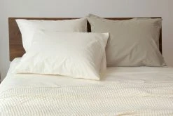 Area Home Anton Percale Duvet Cover - Ivory Home Goods