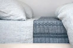 Area Home Louie Linen Duvet Cover - Blue Home Goods