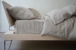 Area Home Home Goods Simone Linen Fitted Sheet