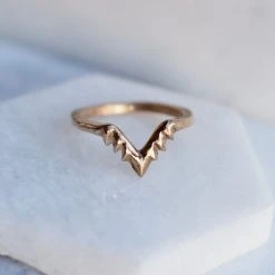 Iron Oxide Aster Stacking Ring Jewelry