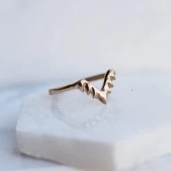 Iron Oxide Aster Stacking Ring Jewelry