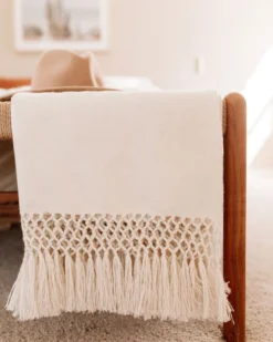 August Sage BIPOC Owned Luna Alpaca Throw Blanket