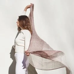 Studio Variously Auro Linen Scarf - White Accessories