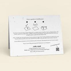 Cute Root Greeting Cards Avocado Birthday Party Plantable Cards - 10 Pack