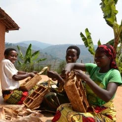 Azizi Life Home Goods Banana Leaf Divided Serving Tray