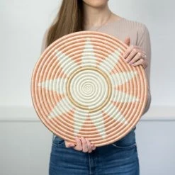 Azizi Life Home Goods Zuba Flat Woven Wall Hanging