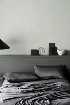 Ettitude Best Sellers Bamboo Sateen Fitted Sheet - Slate