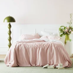 Ettitude Bamboo Sateen Duvet Cover - Rose Sustainable Materials