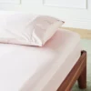 Ettitude Bamboo Sateen Fitted Sheet - Rose Sustainable Materials 1 Ettitude Bamboo Sateen Fitted Sheet - Rose Sustainable Materials