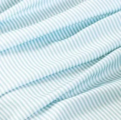 Ettitude Bamboo Sateen Pillowcase Set - Starlight Blue Stripes 6 Ettitude Bamboo Sateen Pillowcase Set - Starlight Blue Stripes