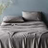 Ettitude Sustainable Materials Bamboo Sateen Plus Flat Sheet - Fog