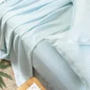 Ettitude Sustainable Materials Bamboo Sateen Sheet Set - Starlight Blue Stripes 2 Ettitude Sustainable Materials Bamboo Sateen Sheet Set - Starlight Blue Stripes