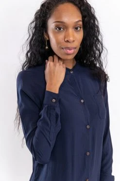 Tonlé Bayon Upcycled Button Up Tunic