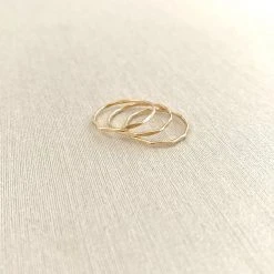 Sara Patino Jewelry Best Sellers Be Light Recycled Gold Stacking Rings - Set 17 Sara Patino Jewelry Best Sellers Be Light Recycled Gold Stacking Rings - Set