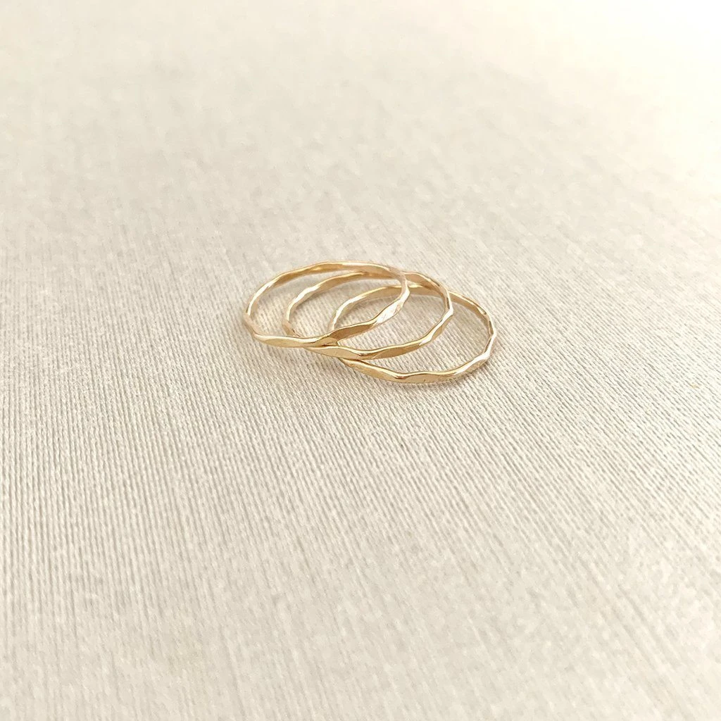 Sara Patino Jewelry Best Sellers Be Light Recycled Gold Stacking Rings - Set 9 Sara Patino Jewelry Best Sellers Be Light Recycled Gold Stacking Rings - Set