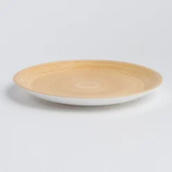 Bibol Handcrafted Bang Bamboo Plate - Blanc
