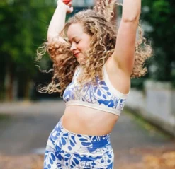 Thunderpants USA Blue Bloem Bralette Fair Trade