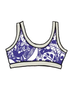 Thunderpants USA Blue Bloem Bralette Fair Trade