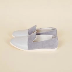 Dooeys Shoes Blue Gray Apple Leather House Loafer
