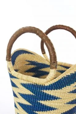Swahili African Modern Blue Volta Wing Shopper Accessories