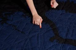 Haptic Lab Boston Map Throw Quilt